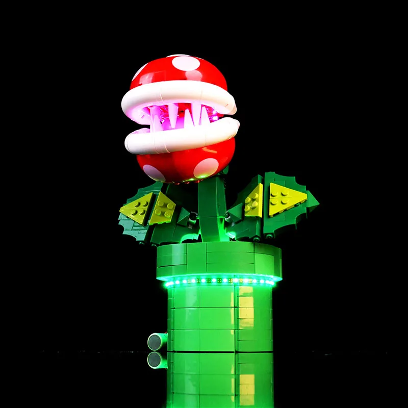 레고 71426 피라냐 식물 램프용 LED 라이트 키트 DIY 크리스마스 생일 선물(빌딩 블록 벽돌 키트 세트 모델은 포함되지 않음)