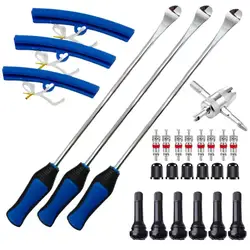 Motorcycle Tire Wheel Lever Spoons Tire Rim Protector Removal Tool Tire Installation Tool Moto Tire Changer Lever Iron Kit