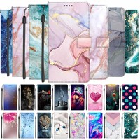 Luxury Marble Leather Cases For Xiaomi Mi 10T Note 10 Lite Mi10 Pro 10s Mi A3 A2 Flip Covers Phone Wallet Bags Soft Cute Fundas