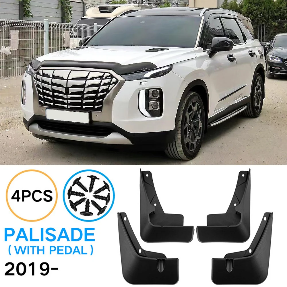 New upgrade Car Mud Flaps For Hyundai Palisade 2019 2020 2021 2022 MudFlaps Fender Mud Guards Splash Mudguards Auto Accessories