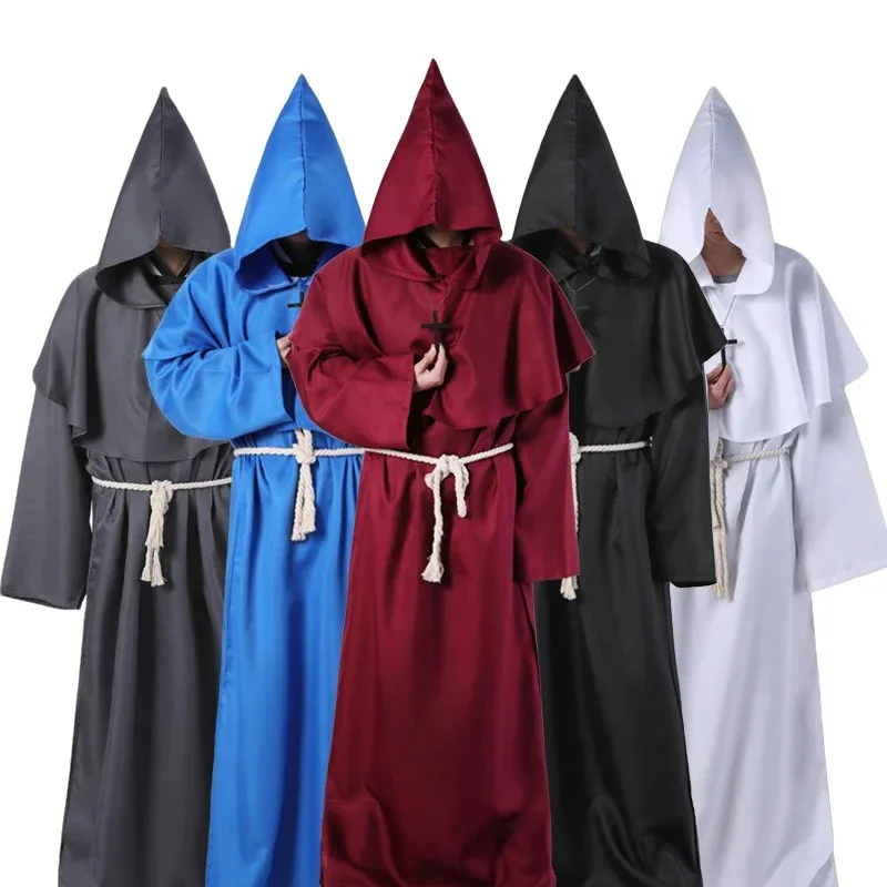 

Halloween Cosplay Costumes, Ancient Costumes Medieval Monks, Monks, Wizards, Priests Costumes, Cospaly Stage Costumes