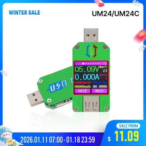 USB Multimeter UM24C LCD Test Device RD
