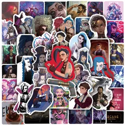 50Pcs Cartoon Arcane Stickers Game Arcane DIY Stickers Scrapbooking Phone Luggage Skateboard Waterproof Decals