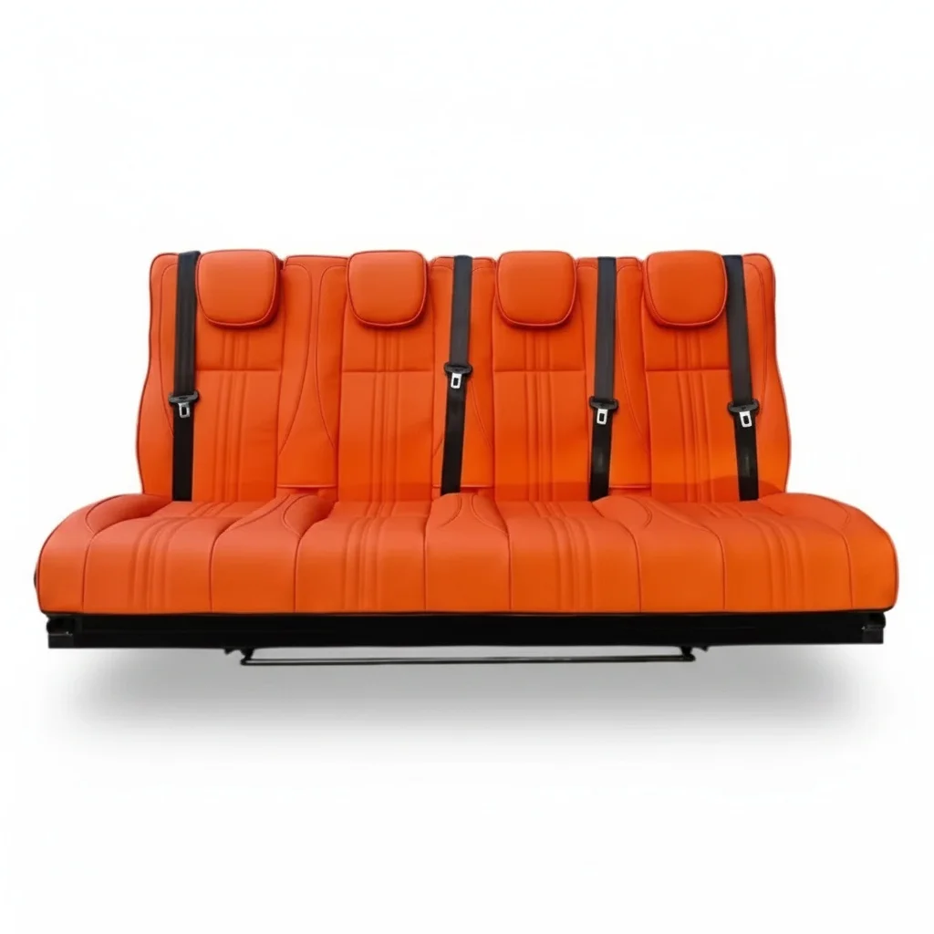 

Camper Van Seat Bed Forward Sliding Cushion Quick Transform to Cozy Bed Practical for RV Interior Arrangement