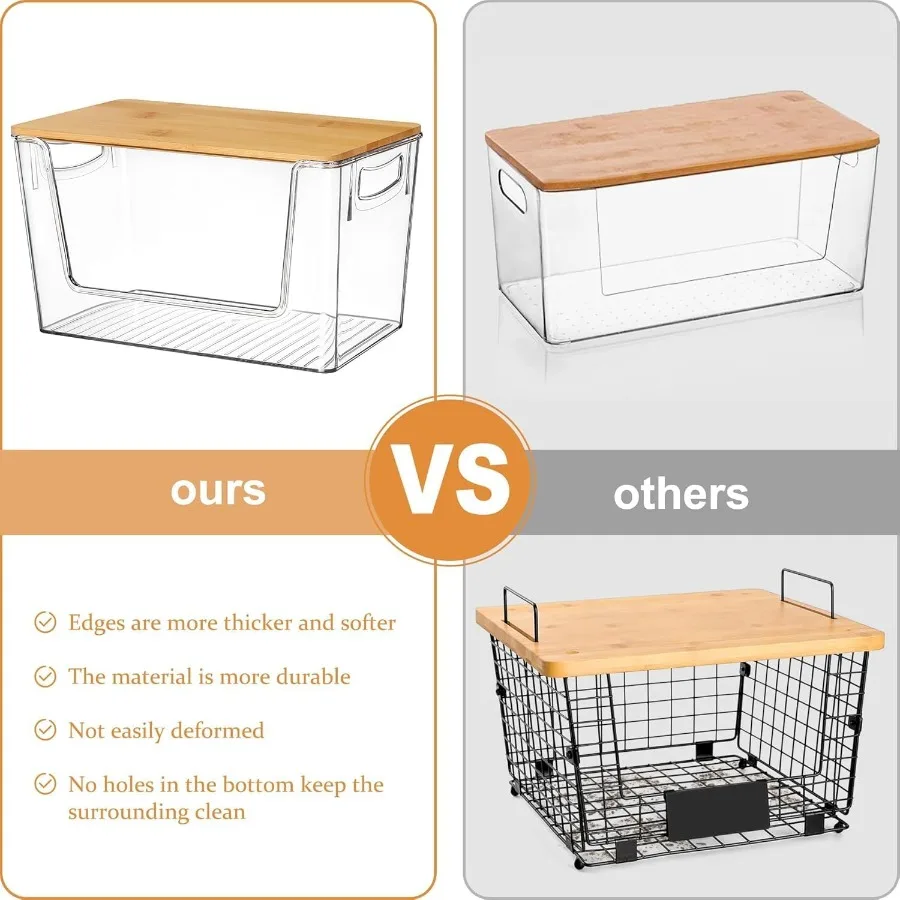 ชุดจัดระเบียบตู้กับข้าว 2 ชิ้น และชุดจัดระเบียบเคาน์เตอร์ครัวแบบซ้อนได้สำหรับใส่หัวหอม มันฝรั่ง กระเทียม ผลไม้ ผัก