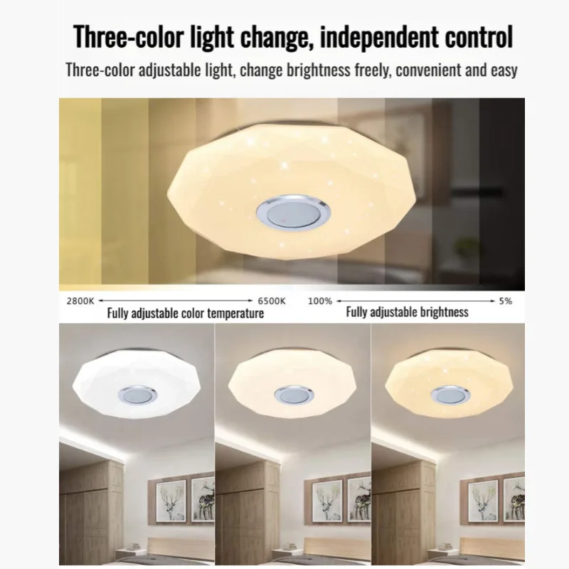 Diamond Ceiling Light Home High Brightness Intelligent