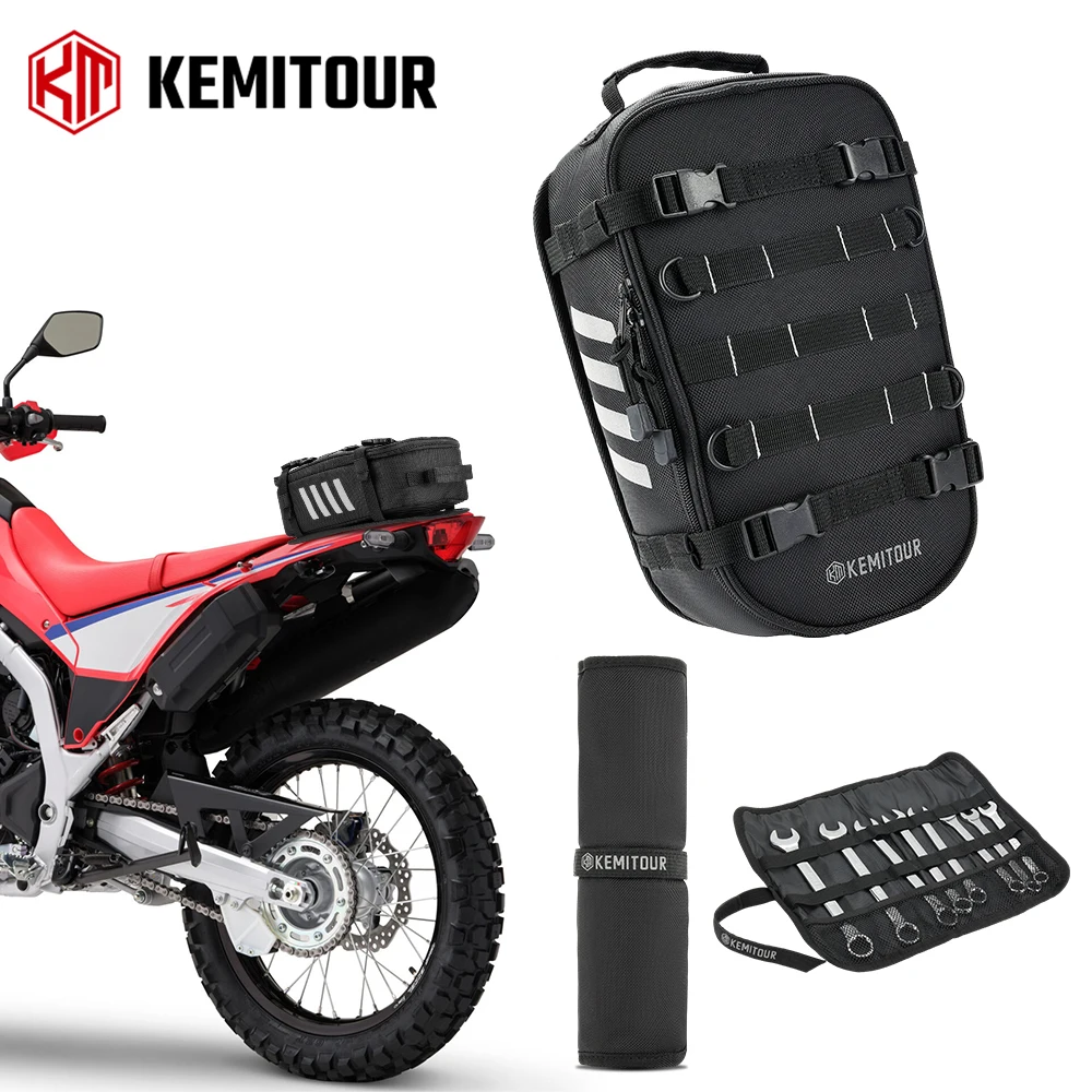 

Motocross Tail Bags Motorcycle Dirt Bike Rear Fender Bag Tool Roll Bag Enduro Dual-Sport Dirt Bike Fender Tail Bags Accessories