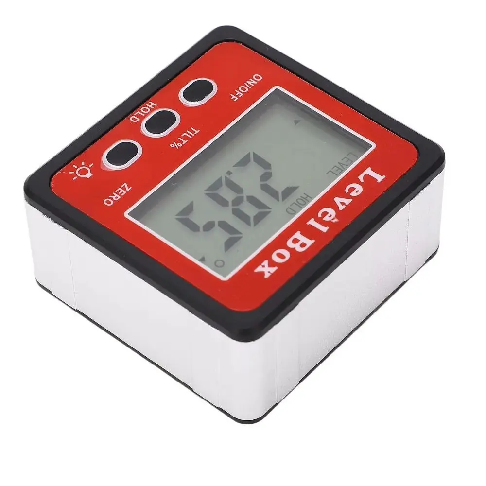 Portable Electronic Digital Angle Dipmeter Level Meter 360° Angle Gauge Magnetic Gradient Measuring Tilt Angle Box Woodworking