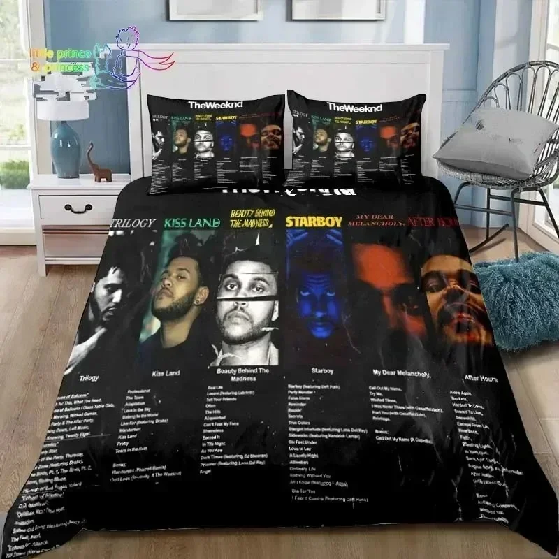 فاخر جديد ثلاثية الأبعاد طباعة XO The Weeknd غطاء لحاف مريح المخدة طقم سرير غرفة نوم الأطفال الديكور المنسوجات المنزلية