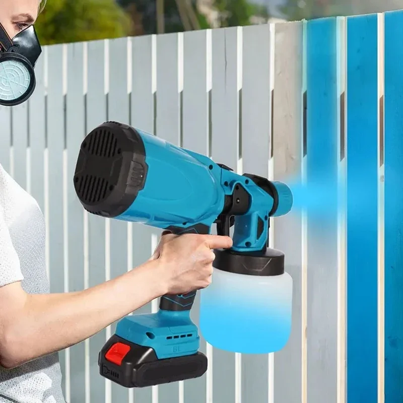 Imagem -02 - Pistola Elétrica Portátil para Makita 1000ml Bateria 18v Doméstico Desinfecção Pulverizador de Tinta Auto Revestimento de Móveis Aerógrafo