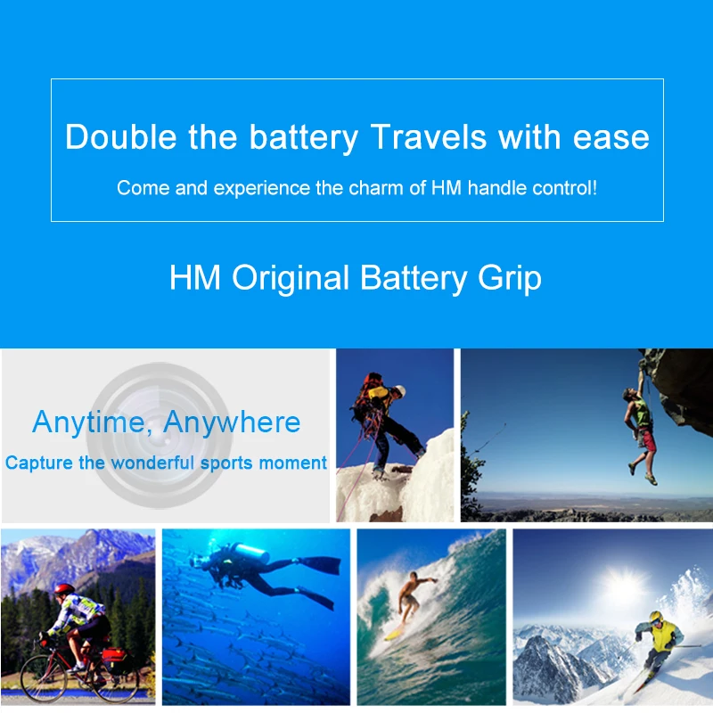 HM بطارية الكاميرا قبضة ل Blackmagic 4K 6K فيلم كاميرا عمودي اطلاق النار صندوق بطارية