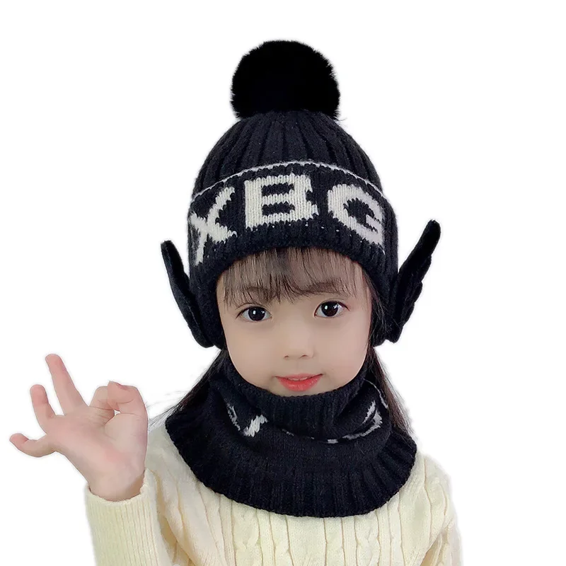 

Baby Wing Hat Autumn and Winter Beanie Ear Protection Cute Super Cute Winter Boys and Girls Pullover Knit Hat