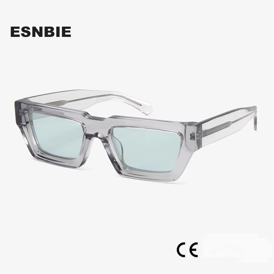 Thick Acetate Rectangle Sunglasses For Men Brand Designer Hip-Hop Square Ladies Sun Glasses For Women Shades Eyewear UV400