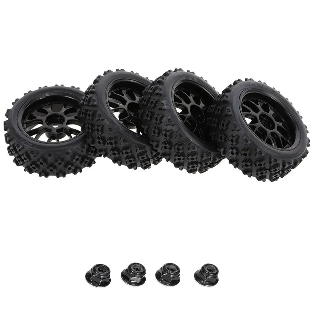 

4PCS 65mm 1/10 On Road Tires & Wheels Rims 12mm Hex Hub for Redcat HPI Tamiya Exceed RC Touring Car HSP 144001 94123 94122 CS