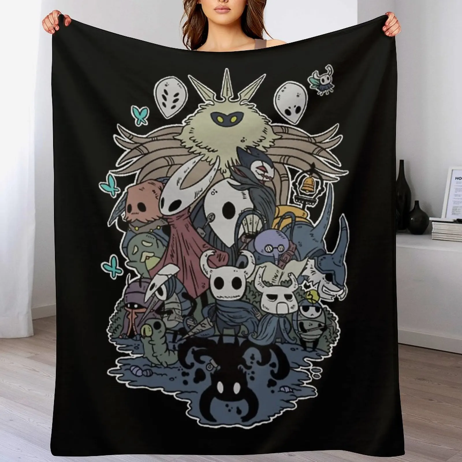 

Hollow Party Throw Blanket Stain Resistant Cozy Warm Blanket