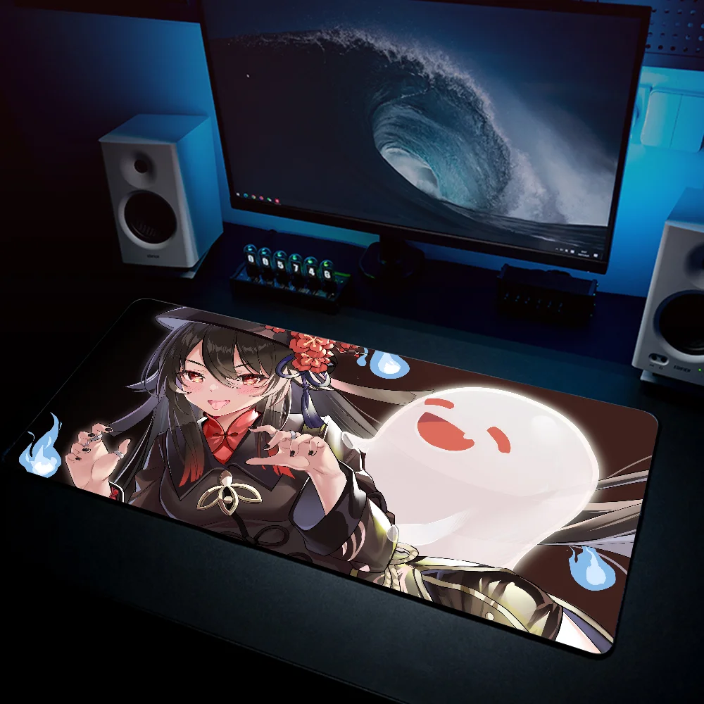 Hu Tao Genshin Impact Mousepad Mouse Mat Desk Mat With Pad Gaming Accessories Prime Gaming XXL Keyboard Pad