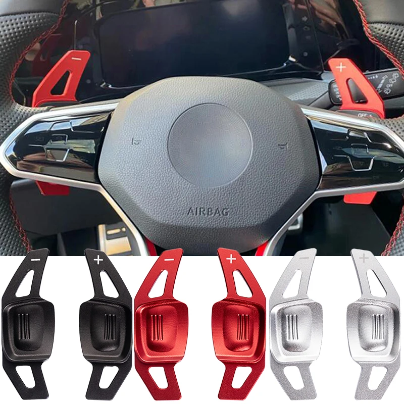 Car Interior Modification For Volkswagen Golf 8 MK8 GTI RLine Accessories Car aluminium Steering Wheel Paddle Shifters