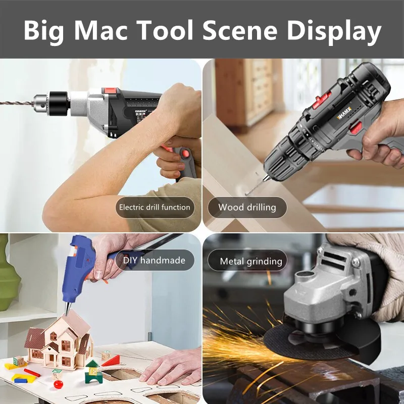 Multifunktionales elektrisches Handbohrset für die Wartung von Heim-Hardware