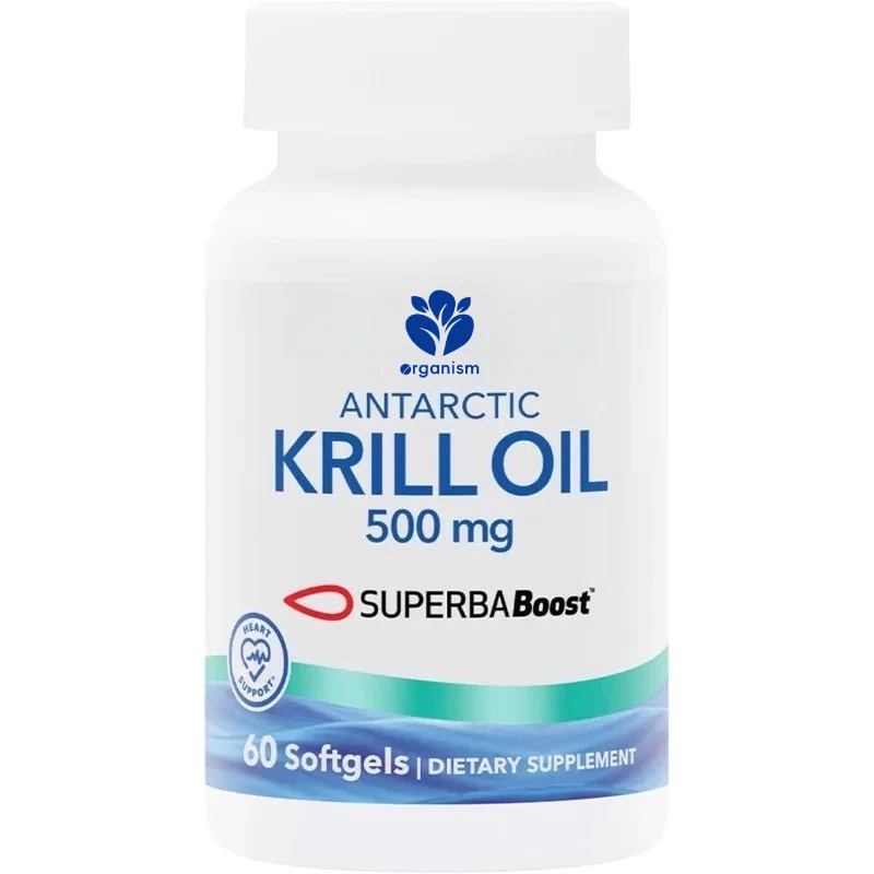 

Масло Антарктического криля -60 мягких желатиновых капсул поддерживает общественные и совместные добавки для здоровья.