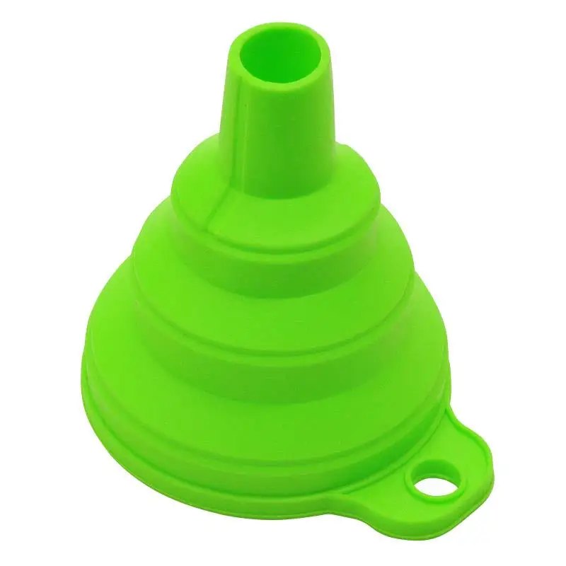 Silicone Collapsible Foldable Funnel Household Kitchen Cooking Tools Portable Wine Mini Portable Oil Pot Funnel