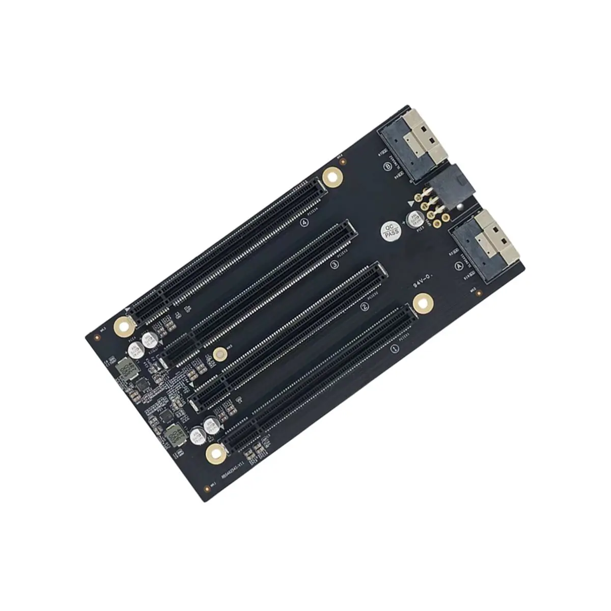 Upgrade PCIe4.0 X4x4x4x4 to SlimSAS Adapter Baseboard PCIe 4.0 X4x4x4x4 Extension Adapter StandaloneSFF-8654 Adapter