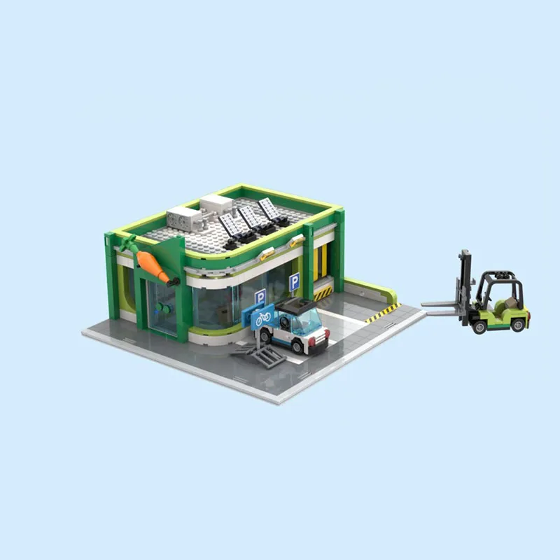 Popular Movie Model Moc Building Bricks Modular Grocery Store Model Technology Blocks Christmas DIY Toy Construction Set Gifts