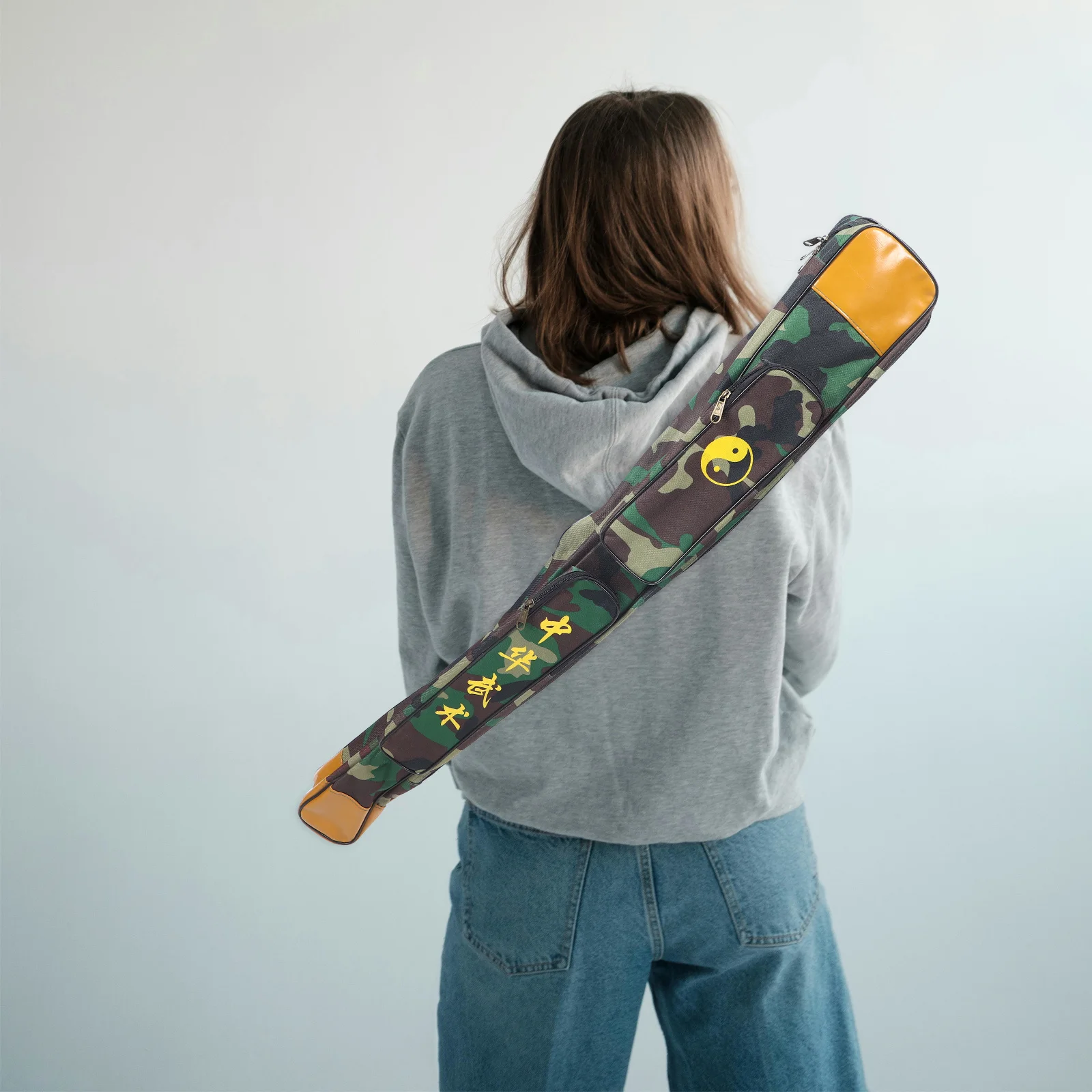 

Double Layer Sword Bag Oxford Cloth Wear-Resistant Case For Chinese Japanese Long Swords Portable Storage Pouch Carry Bag