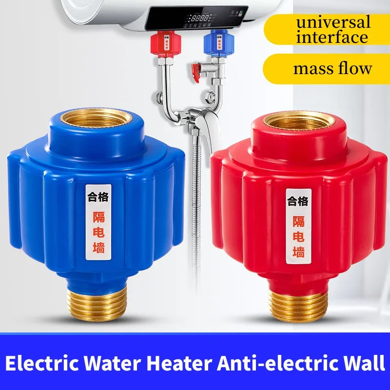 Aquecedor de água elétrico, parede anti-elétrica, toda a linha de cobre, dispositivo anti-vazamento, isolamento de tensão, 20mm, interface universal