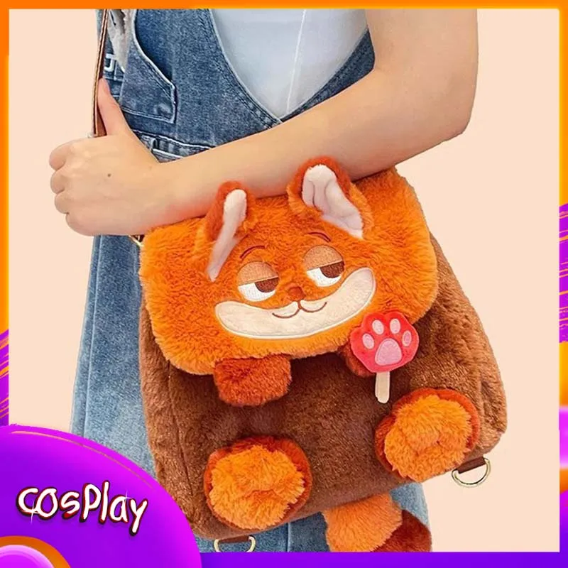 

Judy Nick Cartoon Shoulder Bag Disney Anime Cute Crossbody Bag Casual Fashion Trendy Backpack Kawaii Women Bag Girl Bag Gift