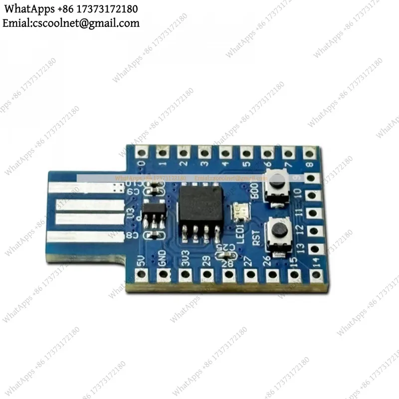 JS03 RP2040 USB-A dev board 4MB Flash dual-core 133MHz MCU MicroPython compatible on-board male port ultra-compact