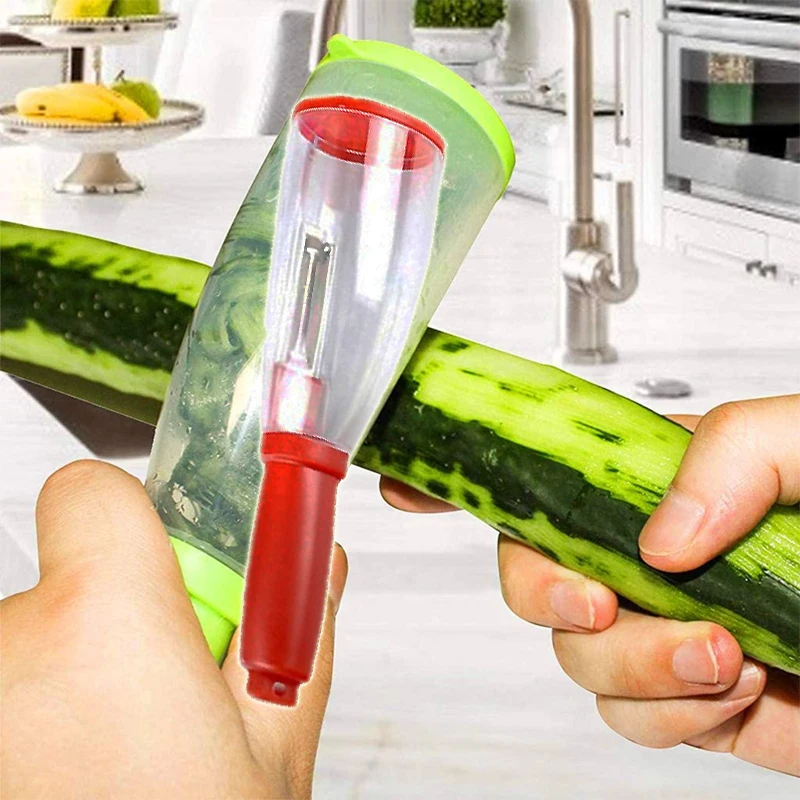 Vegetable Fruit Peeler Storage Type Knife with Storage Box Stainless Peeling Knife Cooking Accessories Gadget Household