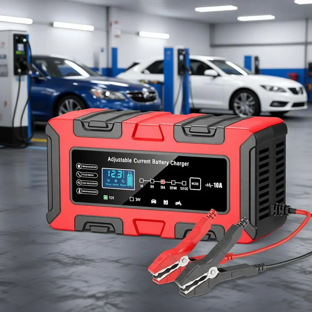 

Регулируемое зарядное устройство 1A/5A/10A 12В/24В для LiFePO4 аккумуляторов, с функцией поддержания заряда, десульфатации и температурной компенсации