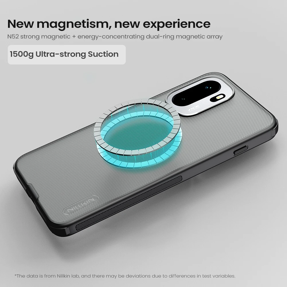 Etui Nillkin do OnePlus 15R 5G z obsługą Magsafe, magnetyczne, matowe, 360 stopni, twardy PC + miękka ramka TPU, ochrona tyłu, funda — zdjęcie produktu 4