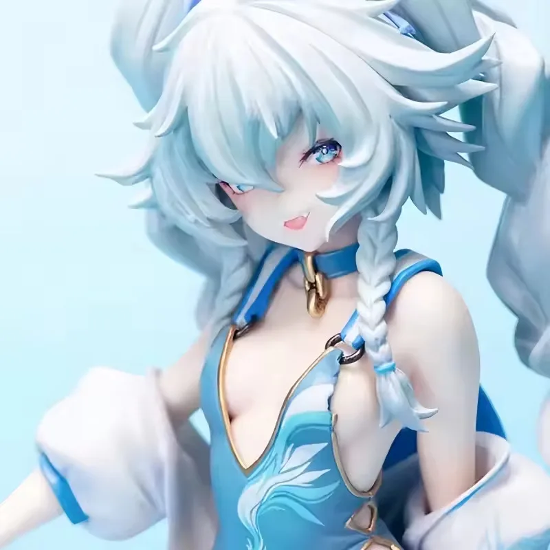 สาวใหม่ Frontline Cuique Mei Squatting ท่าทางตัวเลขการกระทําหางม้าคู่สาวสวยอะนิเมะรุ่นแชสซีเครื่องประดับของขวัญ