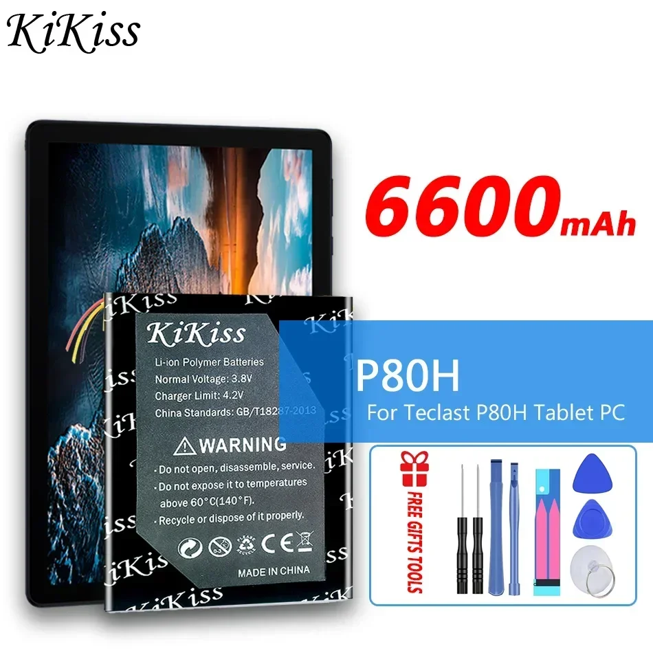 6600mAh KiKiss Li-Polymer Battery For Teclast P80H Tablet PC 3 Wire And 5 Wire Plug Battery