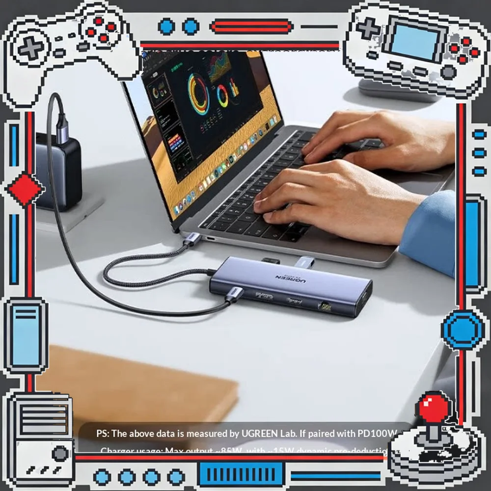 UGREEN 15602 9 in 1 USB C Docking Station HDMI DP VGA Triple Display 4K 60Hz PD 100W SD TF USB Hub