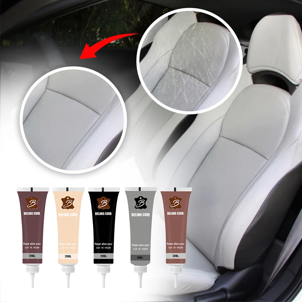 

20ml Leather Repair Gel Home Car Seat Sofa Leather Complementary Repair Refurbishing Cream Color Repair Paste Leather Cleaner