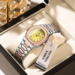 POEDAGAR Top Luxury Woman Watch Waterproof Luminous Date Ladies Watch Simple Square Women's Quartz Watches Elegant Female Clock