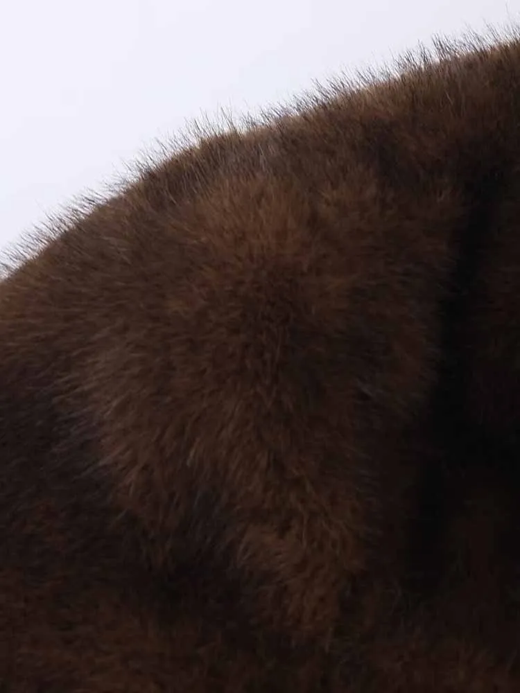 유럽 및 미국 스타일 가을 겨울 신상 패션 트렌드 여성용 루즈핏 다용도 인조 퍼 효과 재킷 코트