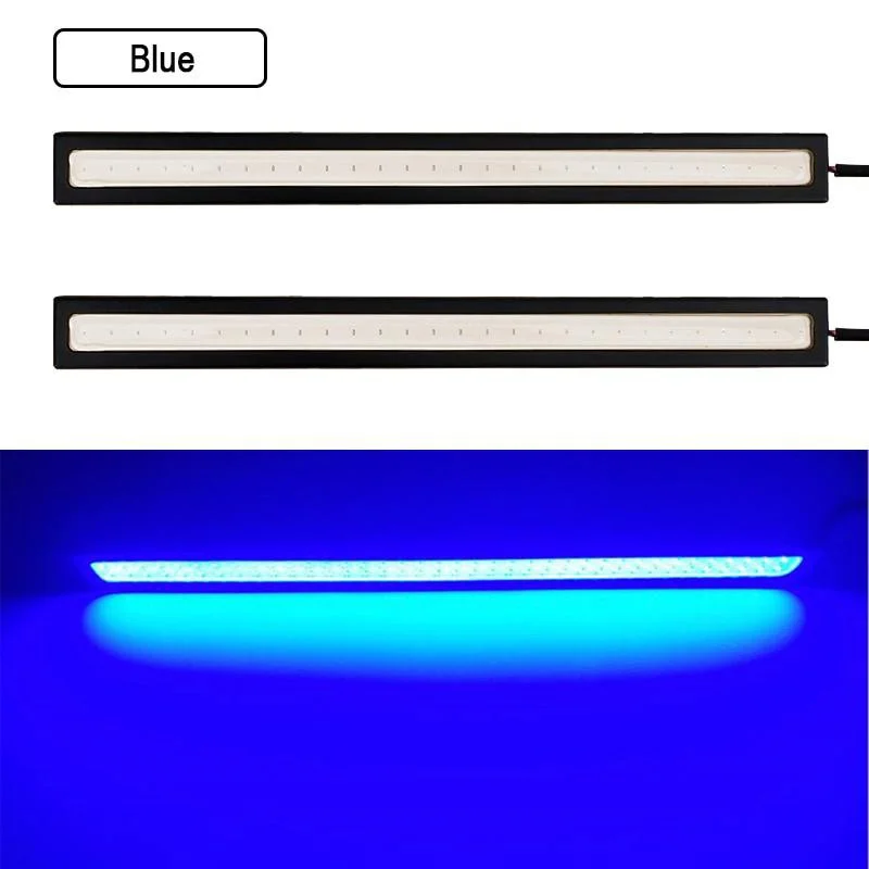 10PCS 17CM LED DRL Wasserdichte Fahren Tagfahrlicht Streifen 12V COB LED Auto Aluminium Streifen Lichter – Detail 14