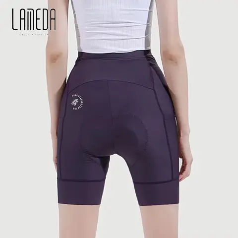 Lameda 여성용 사이클링 턱받이 반바지 Upf50+ 사이클링 반바지 포켓이 있는 통기성 속건성 자전거 바지