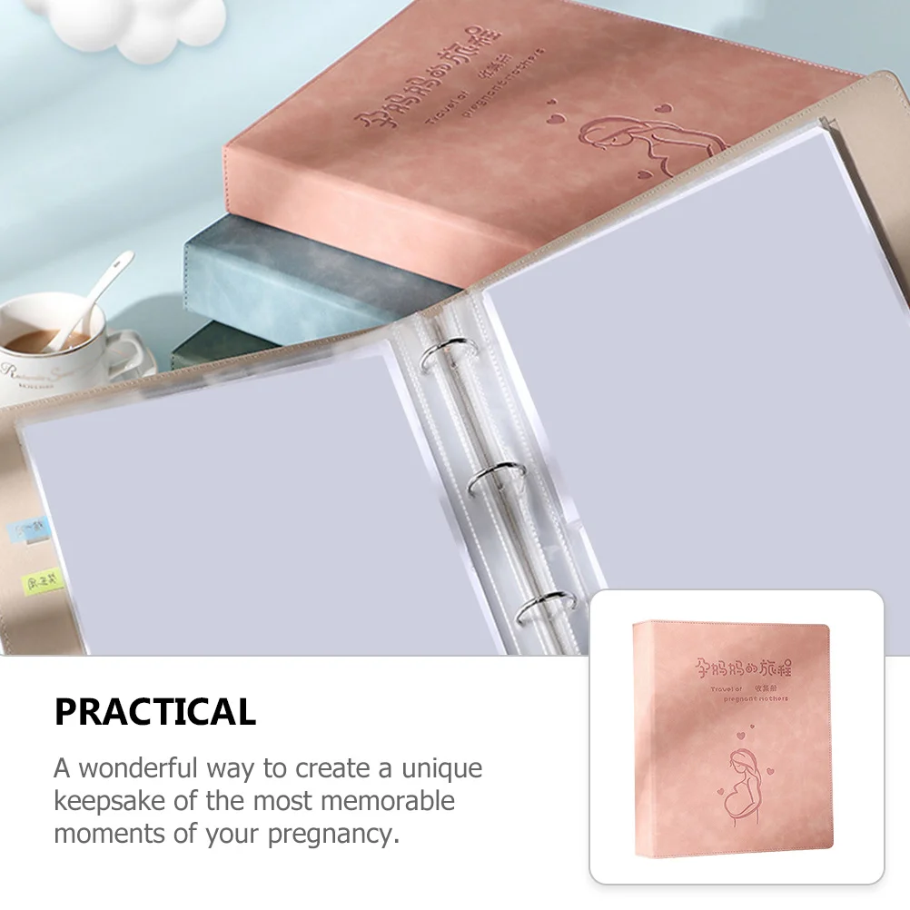 Diario di maternità per la gravidanza Libro Ricordo premium per la mamma futura Diario di localizzazione di gravidanza Facile da trasportare Compatto