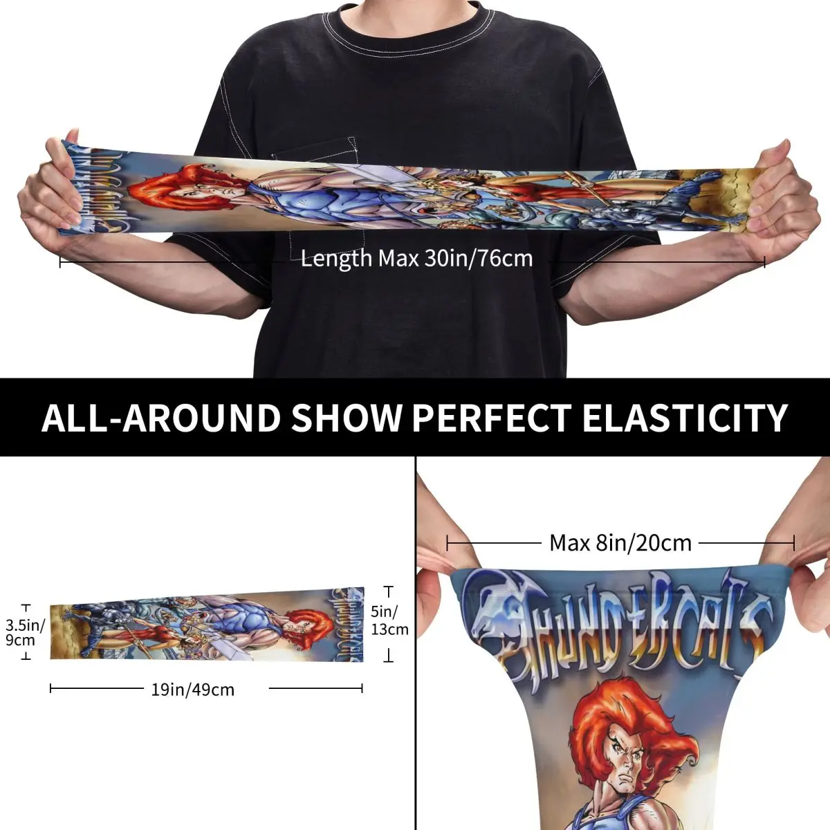 ThunderCats Sports Compression Arm Sleeves Warmer Men Women Anime Anime Tv Sun UV Protection Tattoo Cover Up for Running