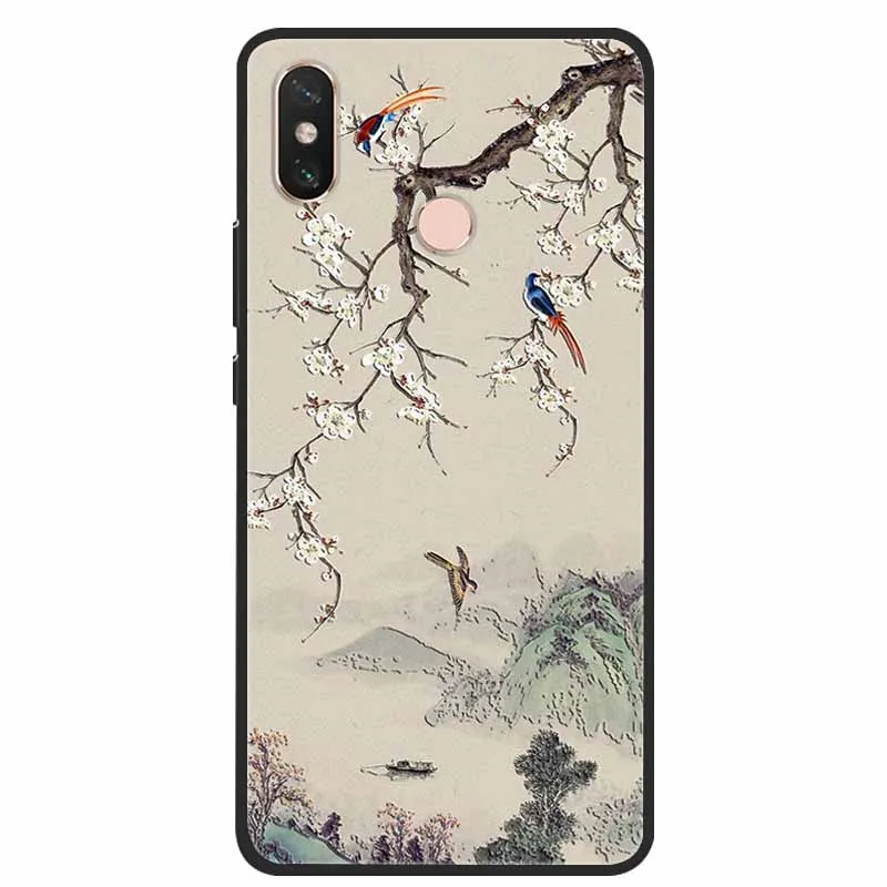 For Xiaomi Mi Max 3 Case 3D Flower Emboss Soft Silicone Phone Back Cover Case For Xiaomi Mi Max 3 Max3 Coque M1804E4A Fundas