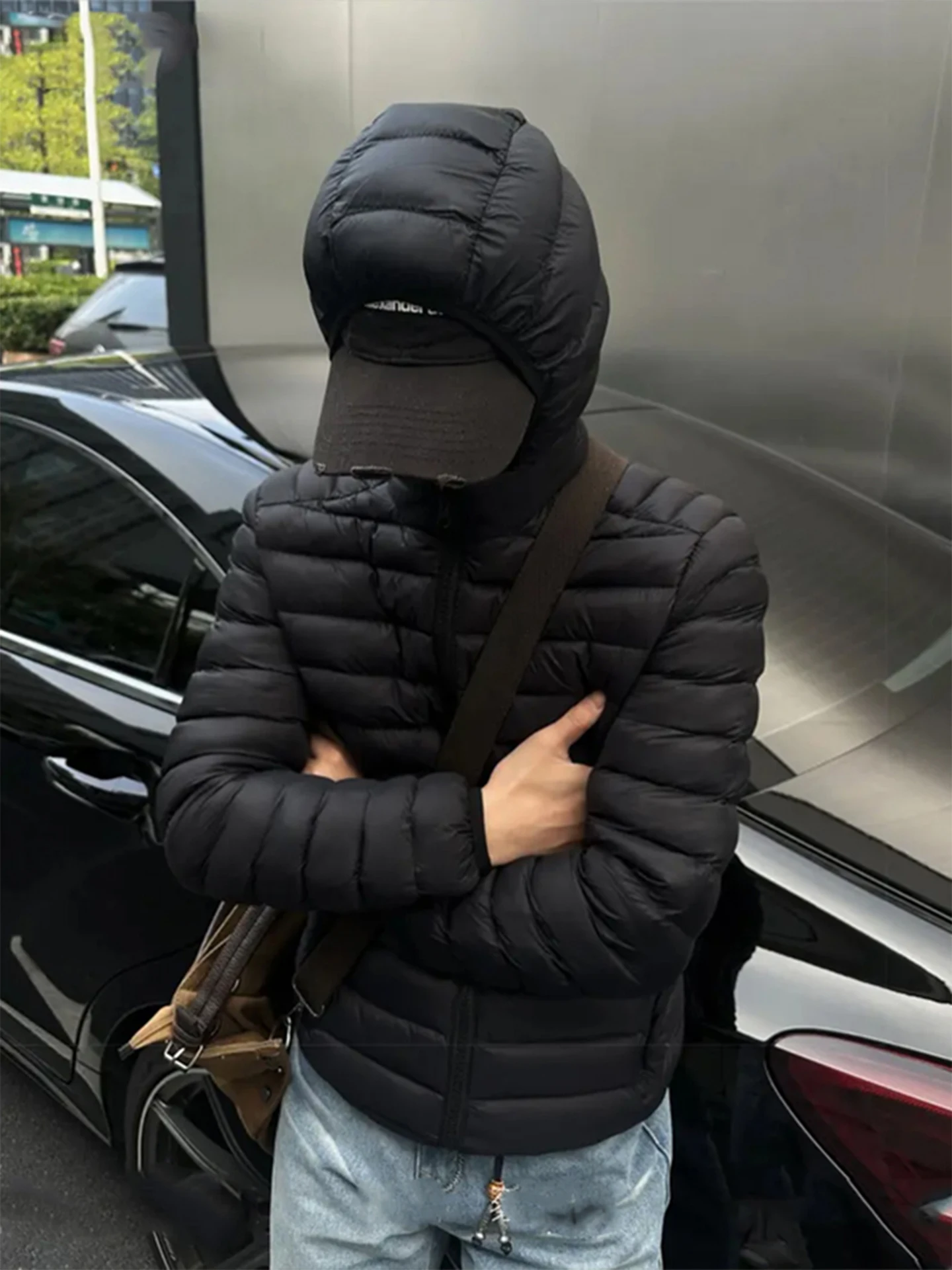 

Мужская легкая зимняя хлопковая куртка Bla с капюшоном, съемным воротником, морозостойкая верхняя одежда Cleanfit, хлопковое пальто