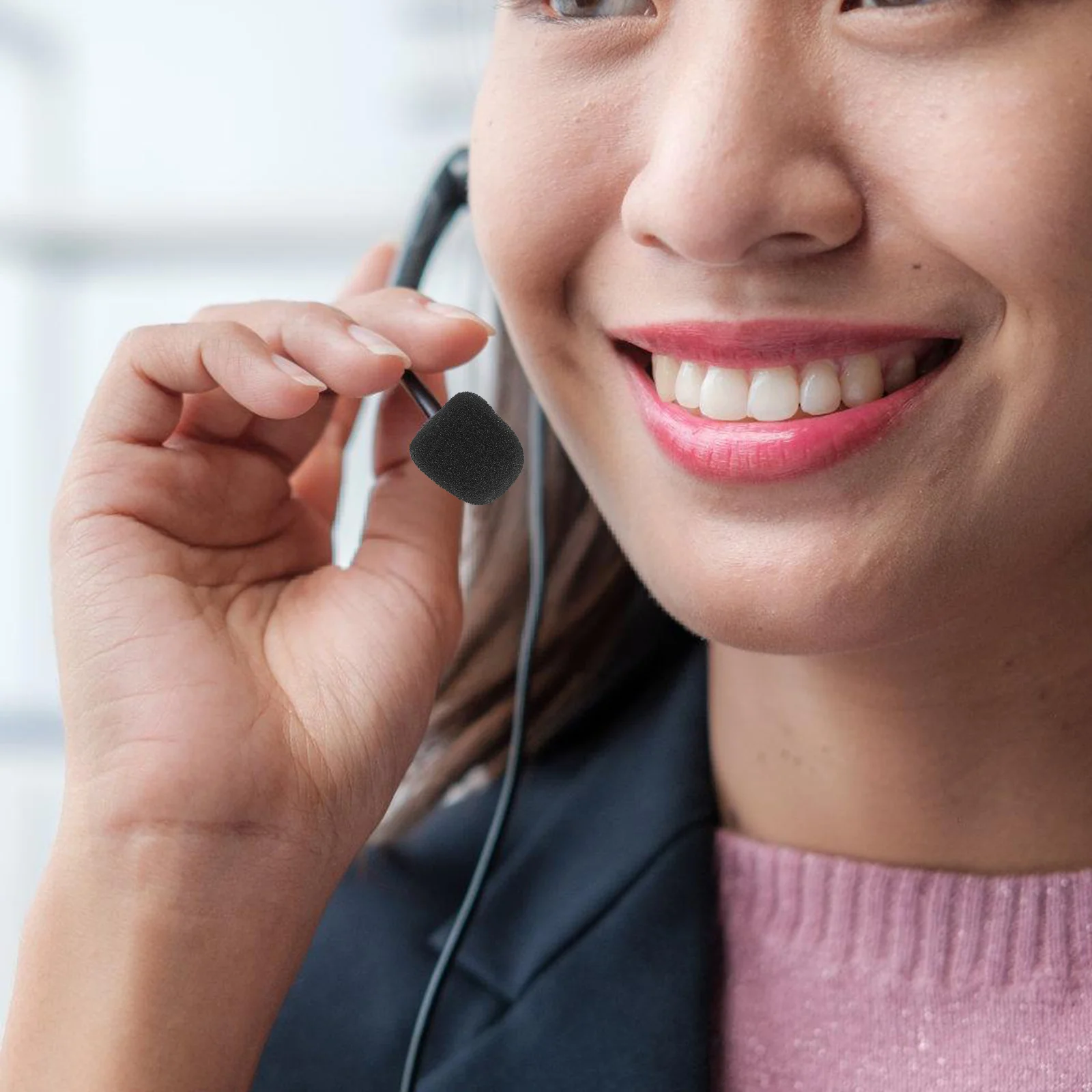 Parabrezza di ricambio per copertura microfono in spugna da 20 pezzi per amplificatore Copri microfono portatile standard Accessorio per microfono