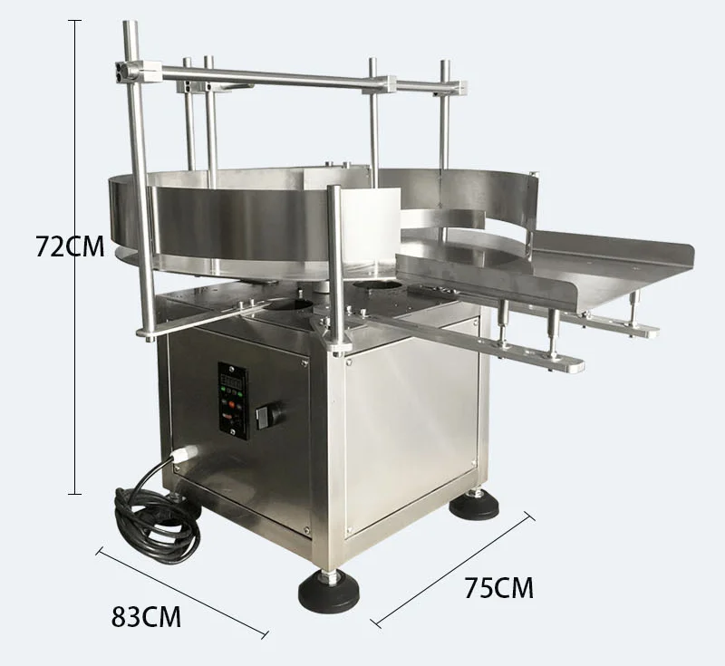 Automatic Desktop Rotating Plastic Glass Round Bottle Sorting Machine