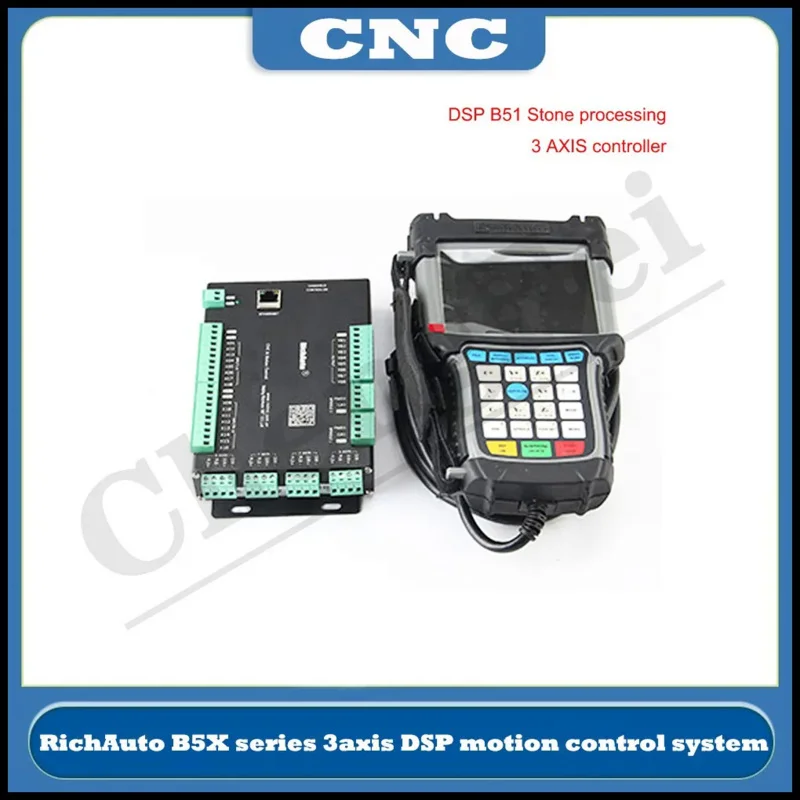 

RichAuto DSP B5X Series B51E 3 Axis B58E 4 Axis Offline Handle Motion Controller Stone Floating Engraving Machine Accessories