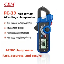 CEM FC-33 morsetto AC / DC morsetto di tensione senza contatto misuratore di frequenza tavolo di prova morsetto misuratore universale Test di frequenza DC