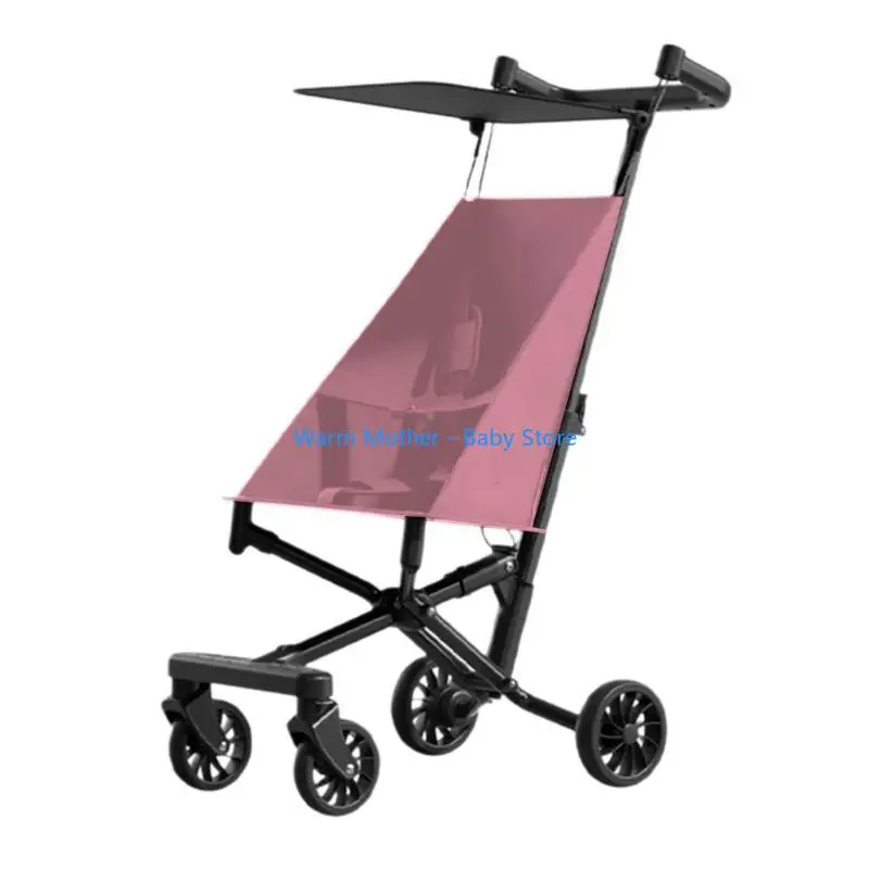 

Aluminum Alloy Pocket Cart Baby Instead Walking Tool for Infants Aged 1-4 Years Easy Folding Pram Mute Wheel 57QE